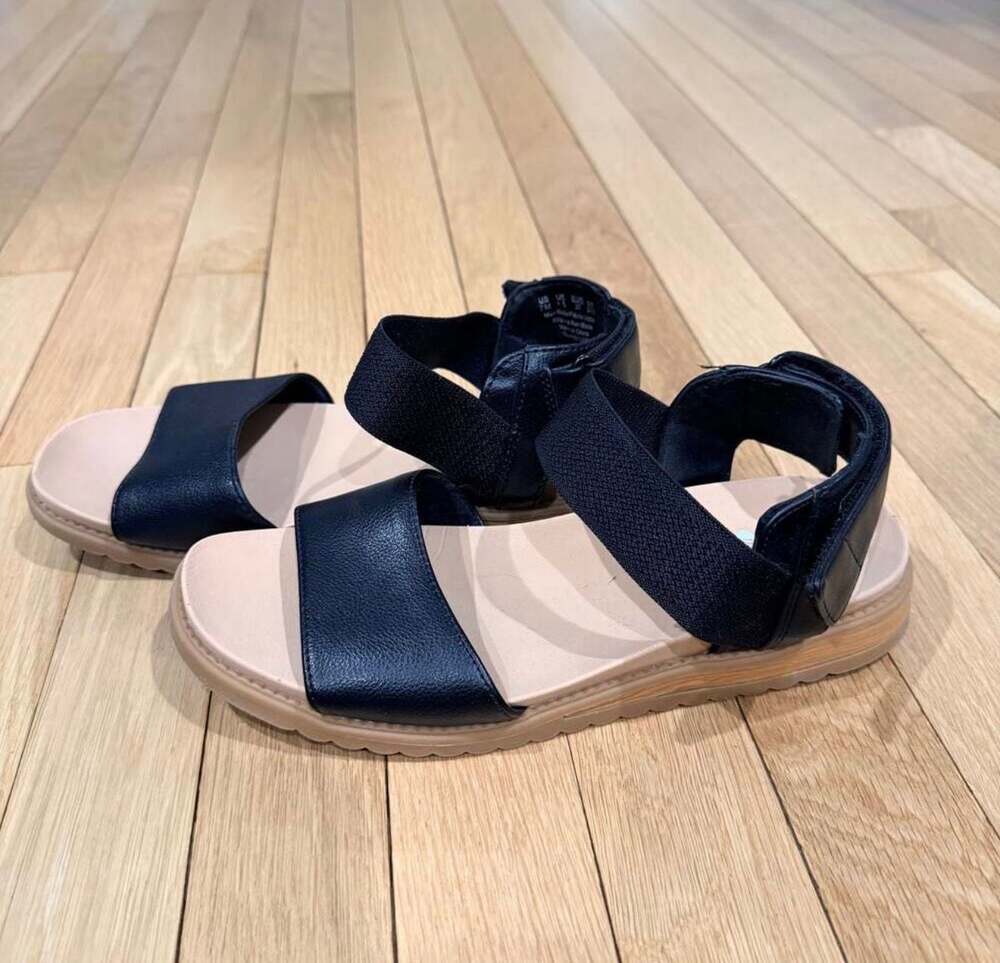 Dr. Scholl's Women's Island Life Strappy Flat Sandals Black - Picture 3 of 6